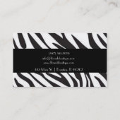 ゼブラ模様の名刺 名刺 (裏面)