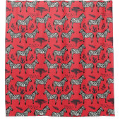 ゼブラ模様シャワーカーテン シャワーカーテン (正面)