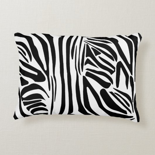 ゼブラ模様 アクセントクッション (裏面)