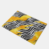 ゼブラ模様 ドアマット (アングル)