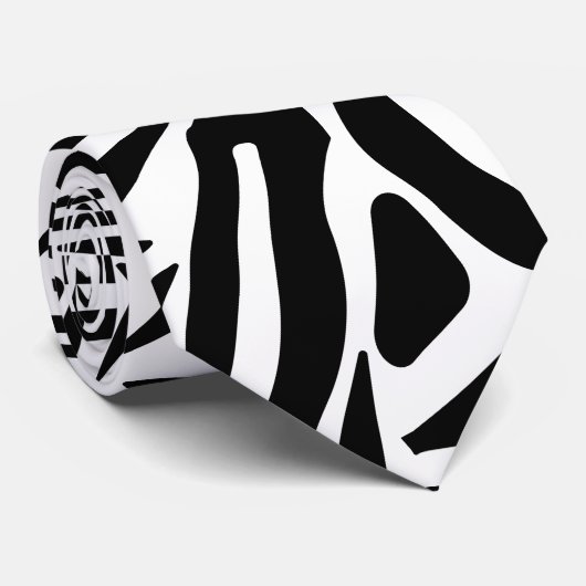 ゼブラ模様 ネクタイ (ロール)