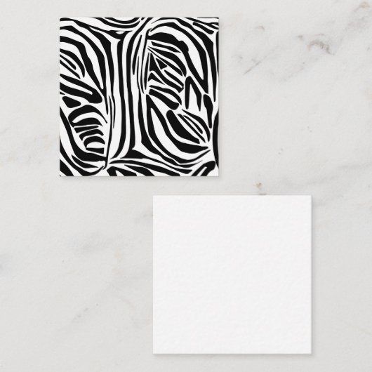 ゼブラ模様 ノートカード (正面/裏面)