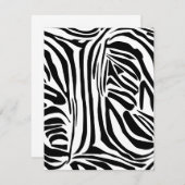 ゼブラ模様 ノートカード (正面/裏面)