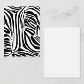 ゼブラ模様 ノートカード (正面/裏面)