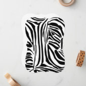 ゼブラ模様 ノートカード (正面/裏面インサイチュ)