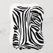 ゼブラ模様 ノートカード (正面/裏面)