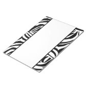 ゼブラ模様 ノートパッド (アングル)