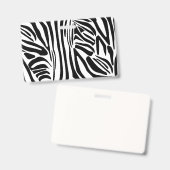 ゼブラ模様 バッジ (正面＆裏面)