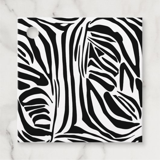 ゼブラ模様 フェイバータグ (正面)