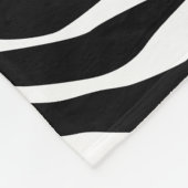 ゼブラ模様 フリースブランケット (角)