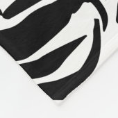 ゼブラ模様 フリースブランケット (角)