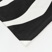 ゼブラ模様 フリースブランケット (角)