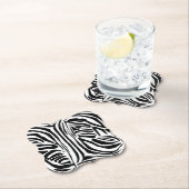 ゼブラ模様 ペーパーコースター (インサイチュ)