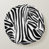 ゼブラ模様 ラウンドクッション (裏面)