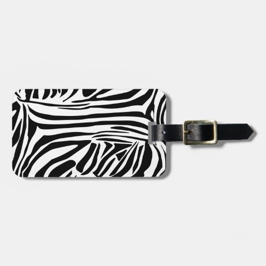 ゼブラ模様 ラゲッジタグ (正面横)