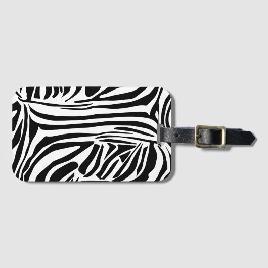 ゼブラ模様 ラゲッジタグ (正面横)