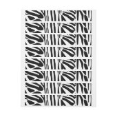ゼブラ模様 ラップアラウンド宛名ラベル (シート)