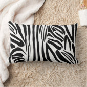 ゼブラ模様 ランバークッション (ブランケット)