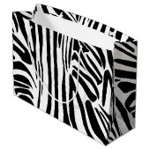 ゼブラ模様 ラージペーパーバッグ (裏面アングル)
