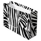 ゼブラ模様 ラージペーパーバッグ (正面アングル)