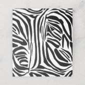 ゼブラ模様 予約カード (外部開封)