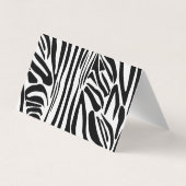 ゼブラ模様 名刺 (裏面)