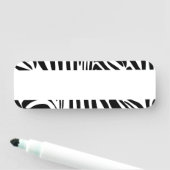 ゼブラ模様 名札 (インサイチュ)