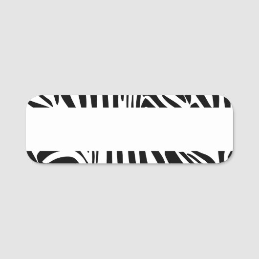ゼブラ模様 名札 (正面)