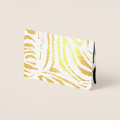 ゼブラ模様 箔カード (正面)