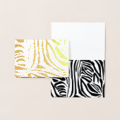 ゼブラ模様 箔カード (ディスプレー)