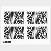 ゼブラ模様 長方形シール (シート)