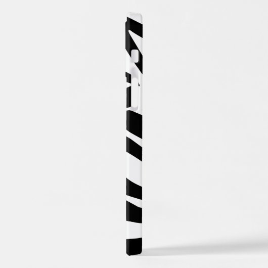 ゼブラ模様 iPhoneケース (左側面)