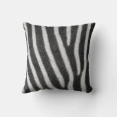ゼブラ毛皮の動物のパターン クッション (裏面)