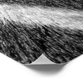 ゼブラ毛皮の動物のパターン ポスター (角)