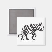 ゼブラ活字ゾウ マグネット (正面/裏面)