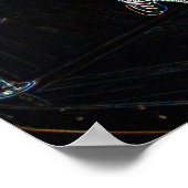 ゼブラ白熱［赤熱］光を放つー ポスター (角)