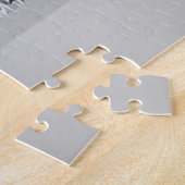 ゼブラ白黒コートヤードアート ジグソーパズル (側面)