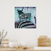 ゼブラ移動 ポスター (キッチン)