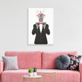 ゼブラ紳士 キャンバスプリント (インサイチュ (リビング))