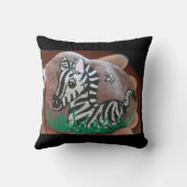 ゼブラ絵を描ロック クッション (裏面)