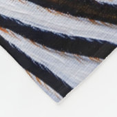 ゼブラ絵画ーズ フリースブランケット (角)