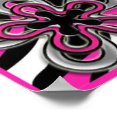 ゼブラ縁どウパーソナライズされたォールアート ポスター (角)