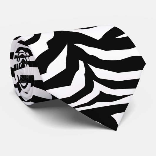 ゼブラ縞 ネクタイ (ロール)