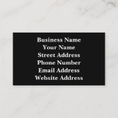 ゼブラ縞 名刺 (裏面)