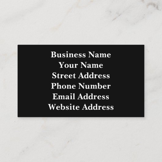 ゼブラ縞 名刺 (裏面)