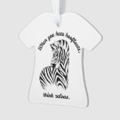 ゼブラ考えス オーナメント (正面)