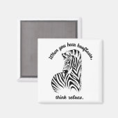 ゼブラ考えス マグネット (正面/裏面)