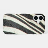 ゼブラ肌 iPhone 16ケース (裏面横)
