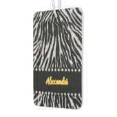 ゼブラ芸術的プリントデザインと質感 カーエアーフレッシュナー (左)