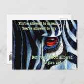 ゼブラ葉書 ポストカード (正面/裏面)